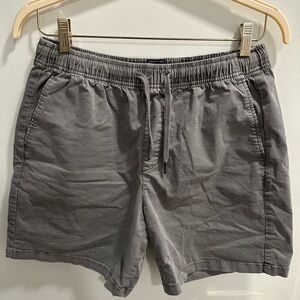 GAP Gray Athletic Shorts Elastic Waistband Cotton Blend